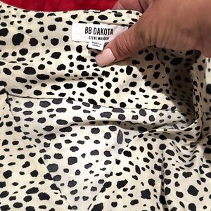 BB Dakota by Steve Madden Black and White Midi Dress